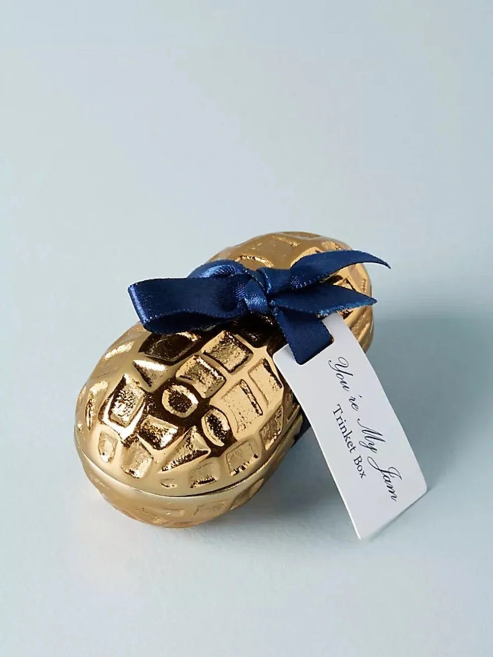 Anthropologie Gilded Treat Trinket Box Peanut